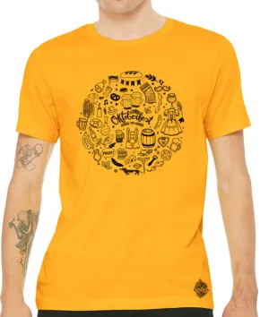 Oktoberfest Icons Craft Beer Shirt- men's crew