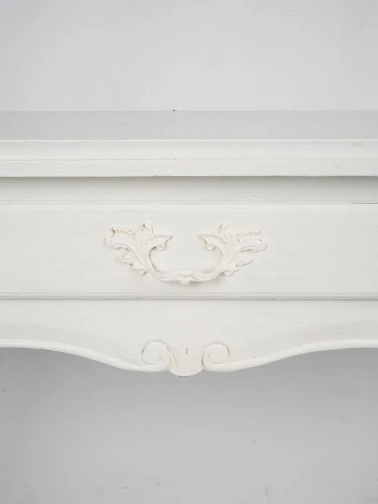 Pair of Louis XV Style White Painted Consoles