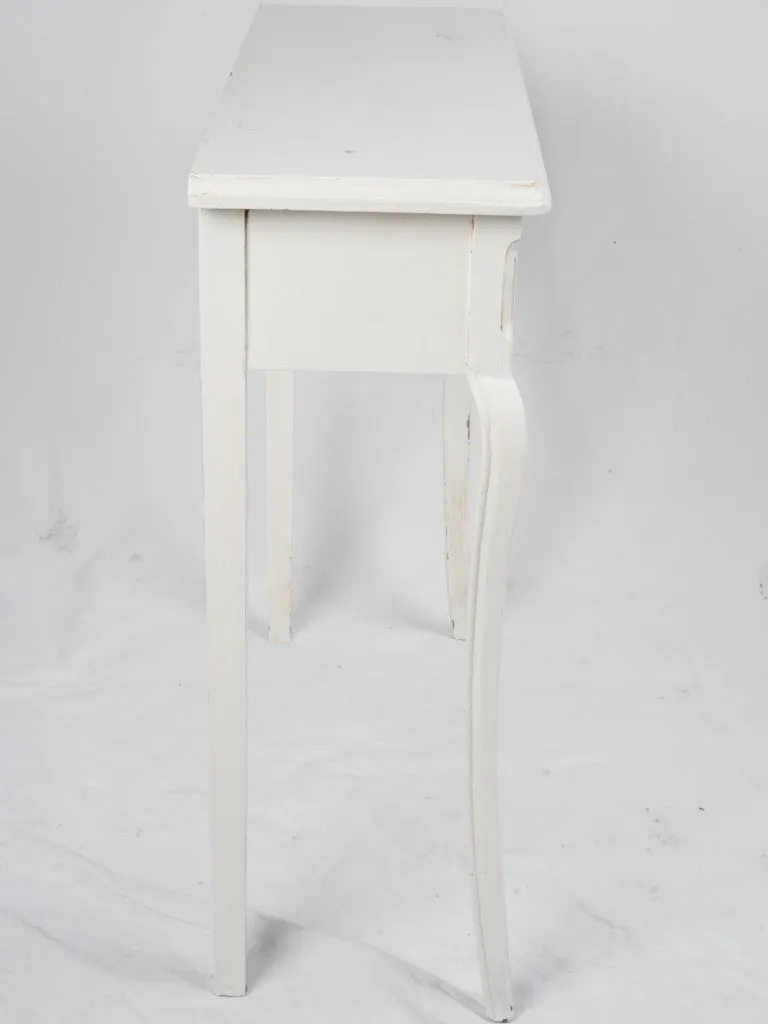Pair of Louis XV Style White Painted Consoles