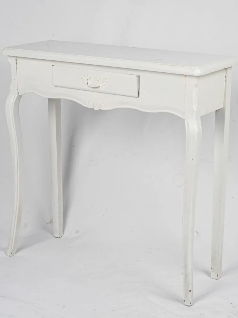 Pair of Louis XV Style White Painted Consoles