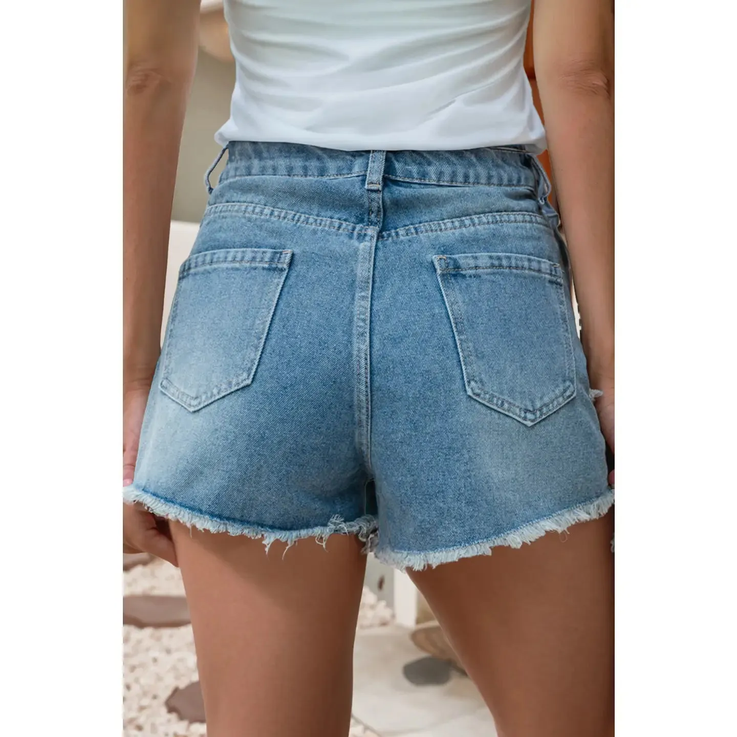 Pearl Beaded Shorts