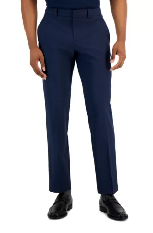 Perry Ellis Portfolio Men's Modern Fit Stretch Dress Pants Navy 34 x 29