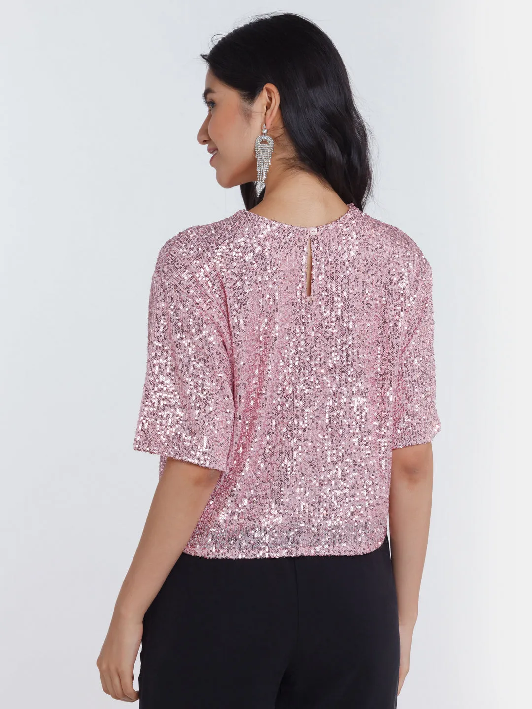 Pink Embellished Top