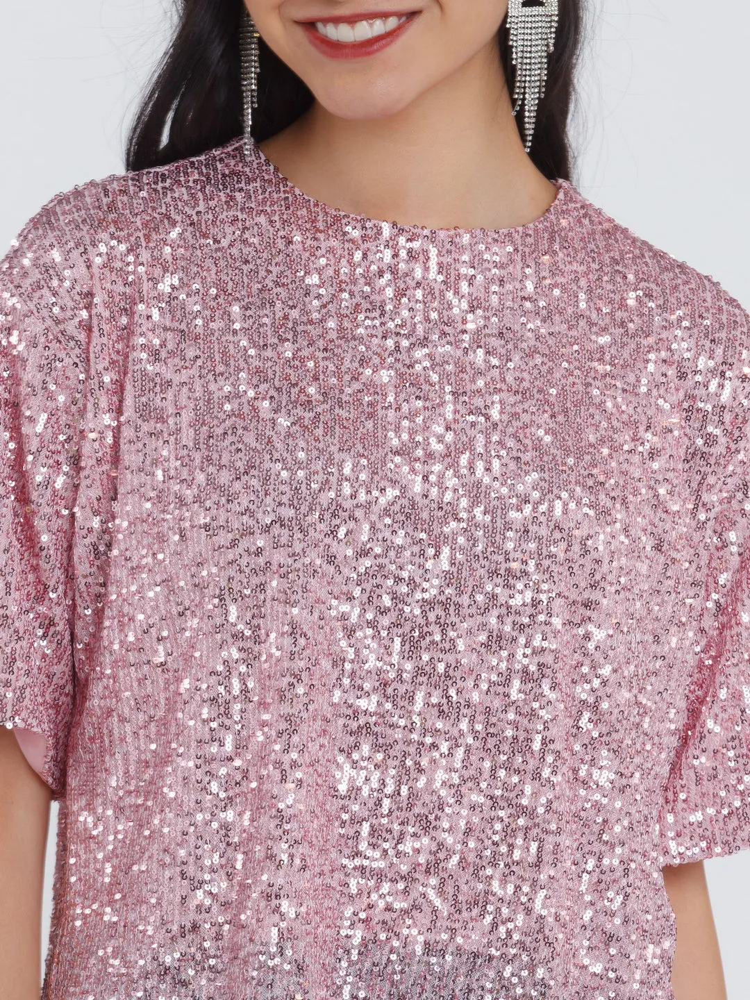 Pink Embellished Top
