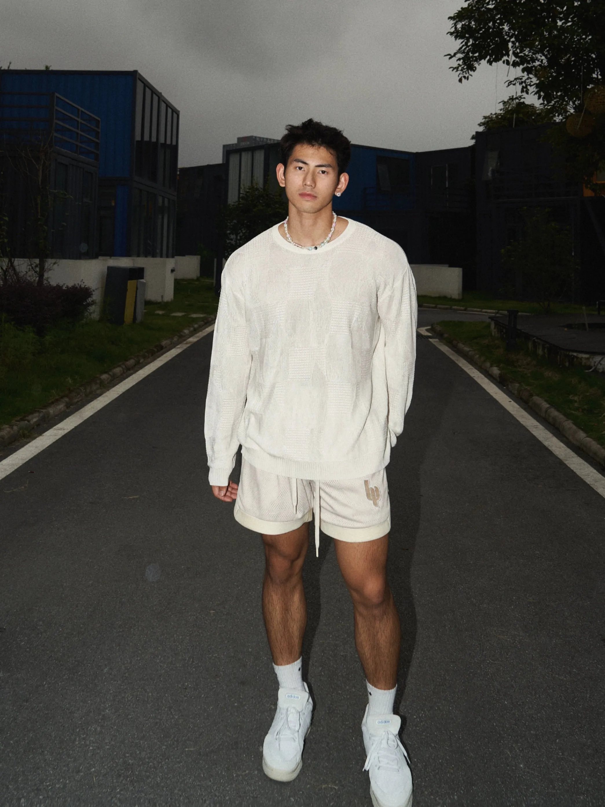 PLM Long Sleeve Breathable Hollow Jumper
