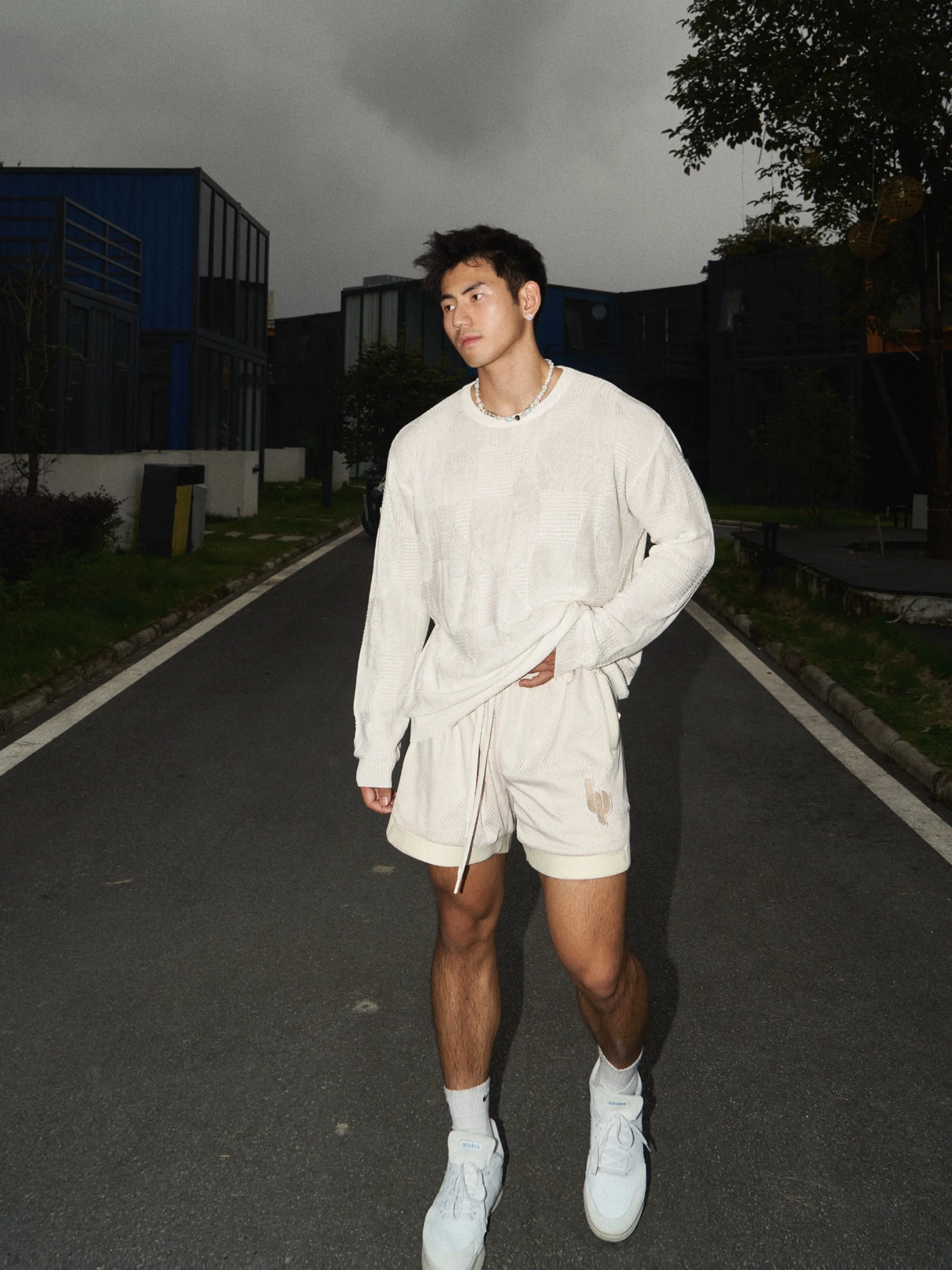 PLM Long Sleeve Breathable Hollow Jumper