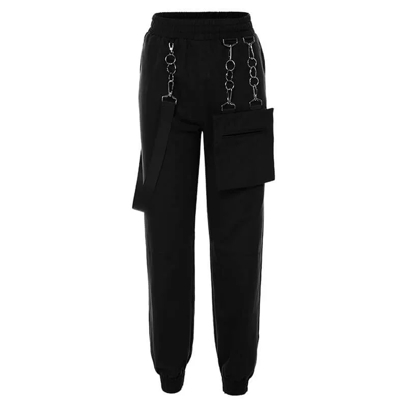 Pocket Elastic Ankle Cool Skinny Pants