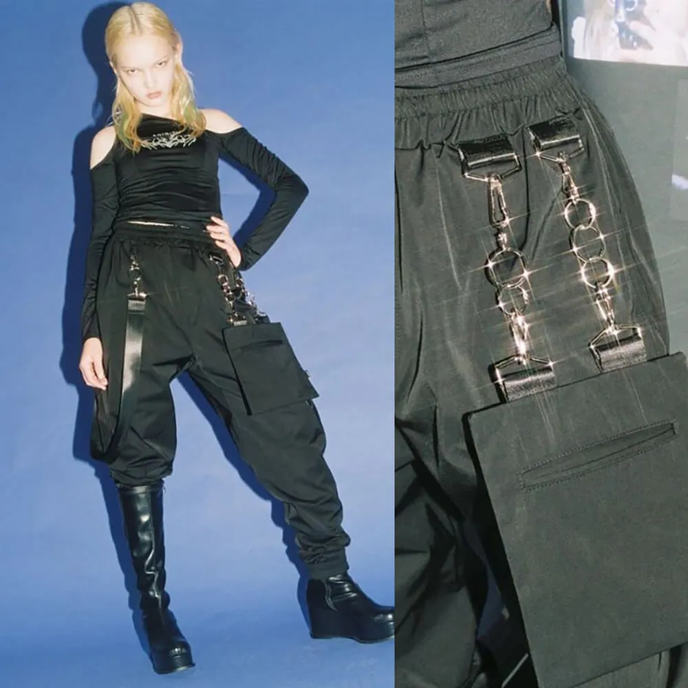 Pocket Elastic Ankle Cool Skinny Pants