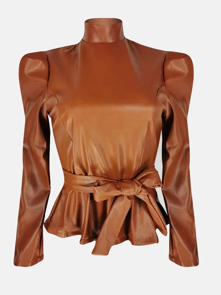 PU Fleece Graceful Patchwork Jacket