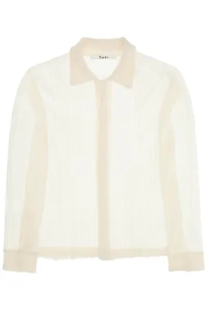 "riku merino wool shirt MFW24RIKU PURE WHITE