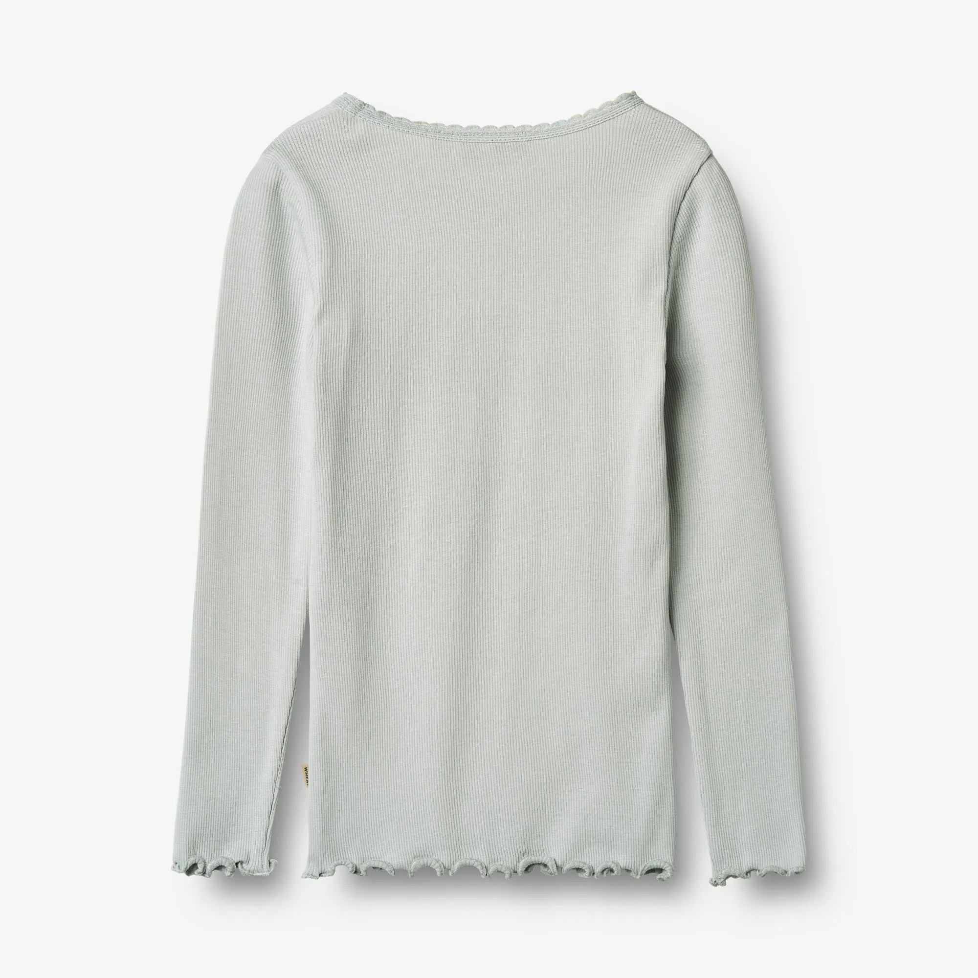 Rib T-shirt L/S Reese - soft blue