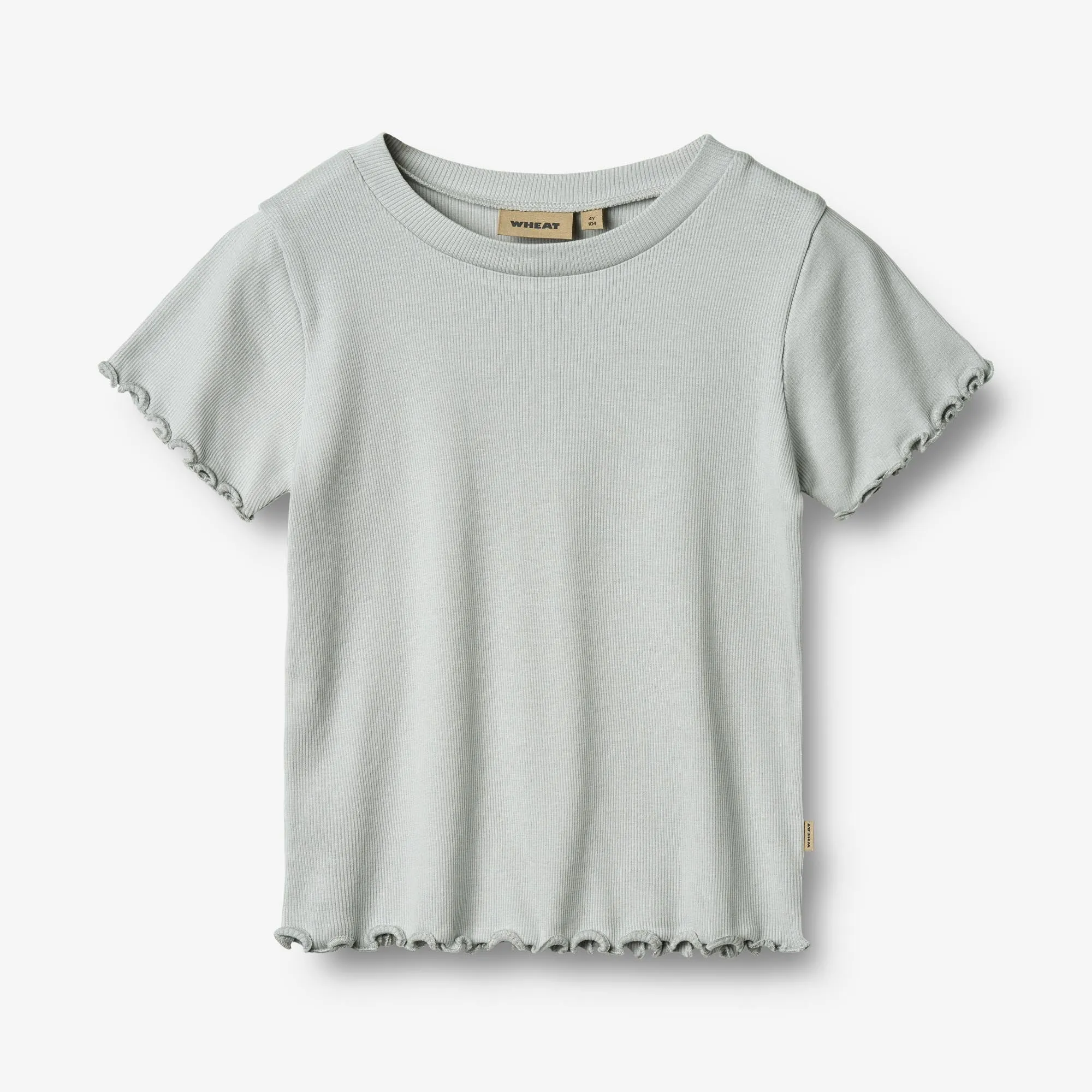 Rib T-Shirt S/S Irene - soft blue