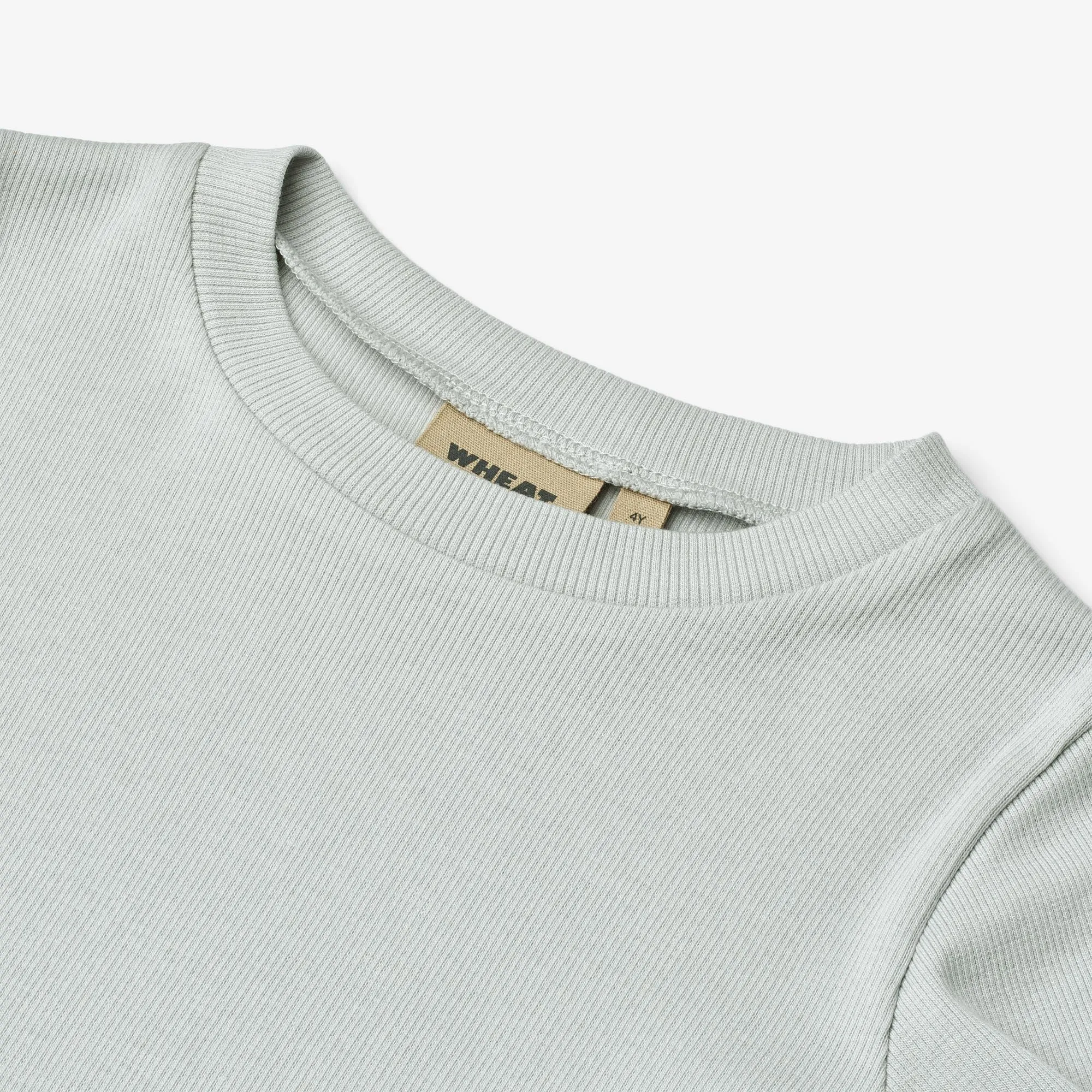 Rib T-Shirt S/S Irene - soft blue