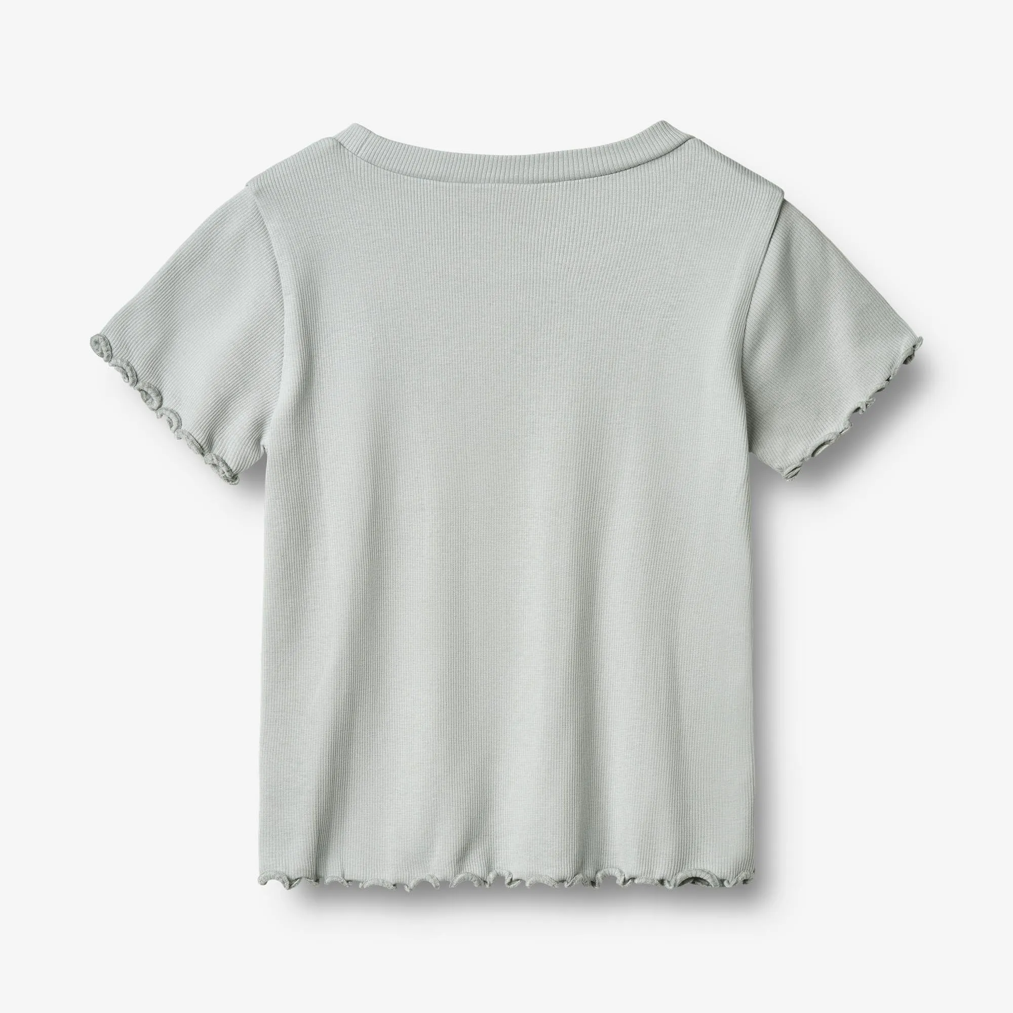Rib T-Shirt S/S Irene - soft blue