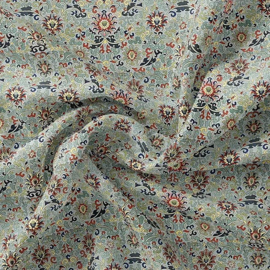 Rich Decorative Flower Digital Printed Fabric