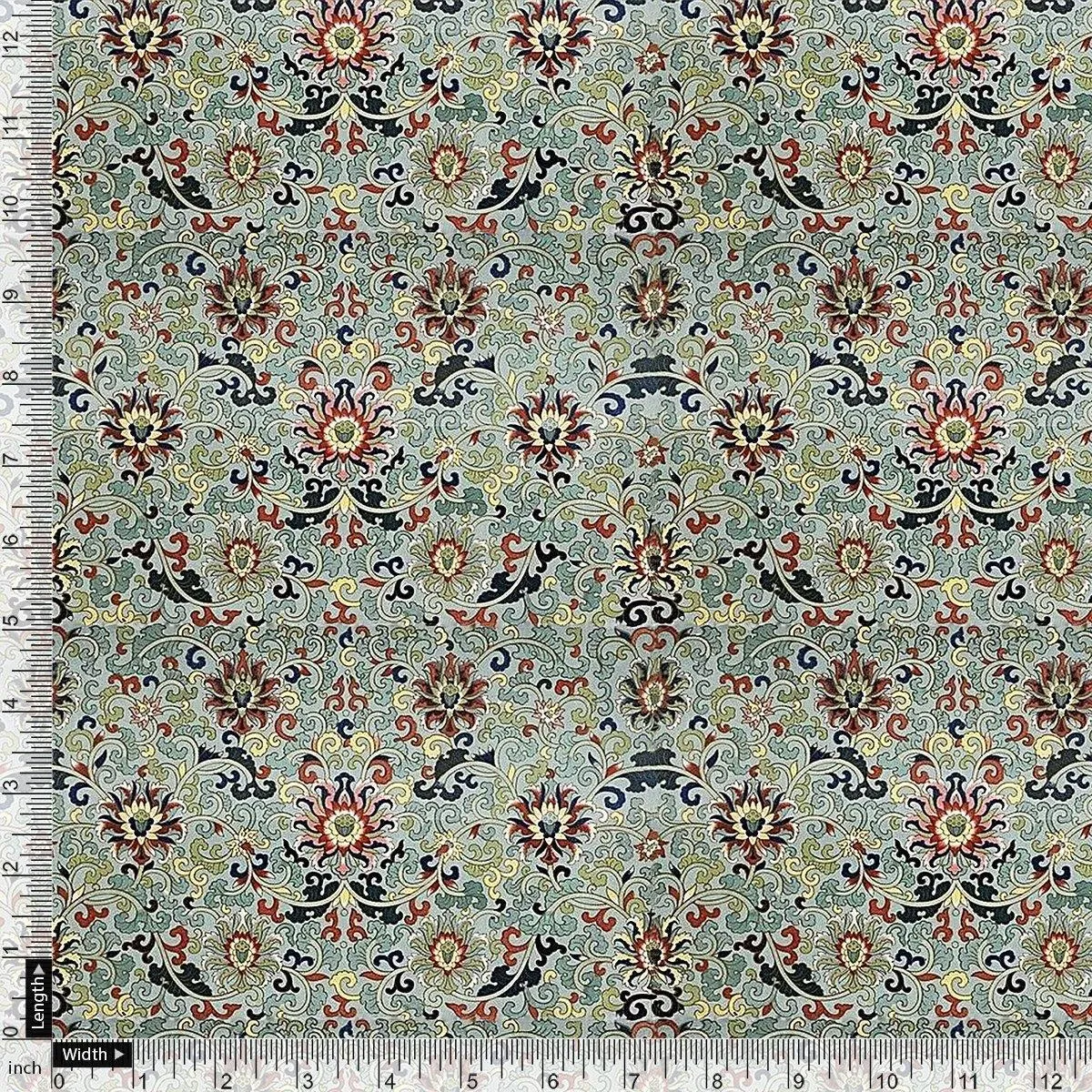 Rich Decorative Flower Digital Printed Fabric