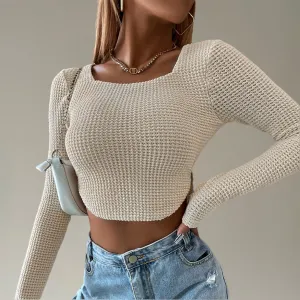 Riley-Rose Knitted Crop Top