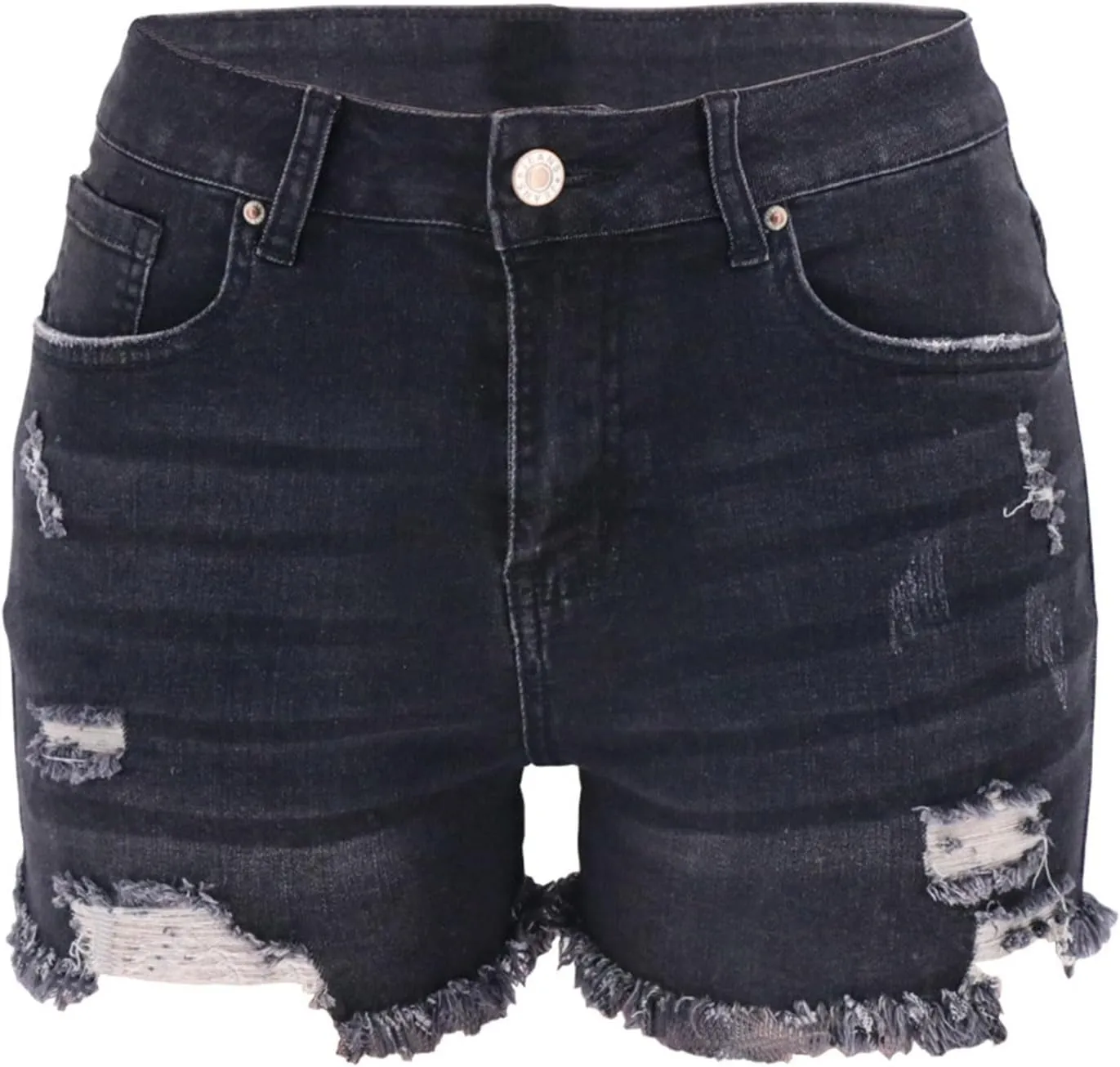 Ripped Jean Shorts Women Cut Off Distressed Jorts Trendy Frayed Hem Jeans Summer Beach Lounge Cowgirl Pants