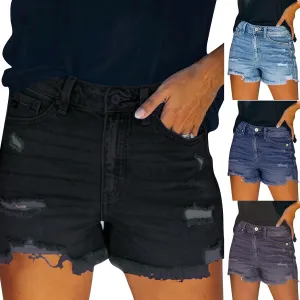 Ripped Jean Shorts Women Cut Off Distressed Jorts Trendy Frayed Hem Jeans Summer Beach Lounge Cowgirl Pants Ripped Jean Shorts Women Cut Off Distressed Jorts Trendy Frayed Hem Jeans Summer Beach Lounge Cowgirl Pants
