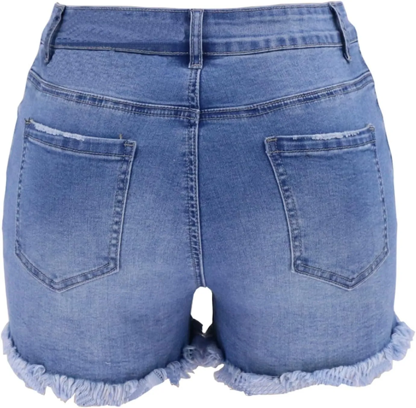 Ripped Jean Shorts Women Cut Off Distressed Jorts Trendy Frayed Hem Jeans Summer Beach Lounge Cowgirl Pants