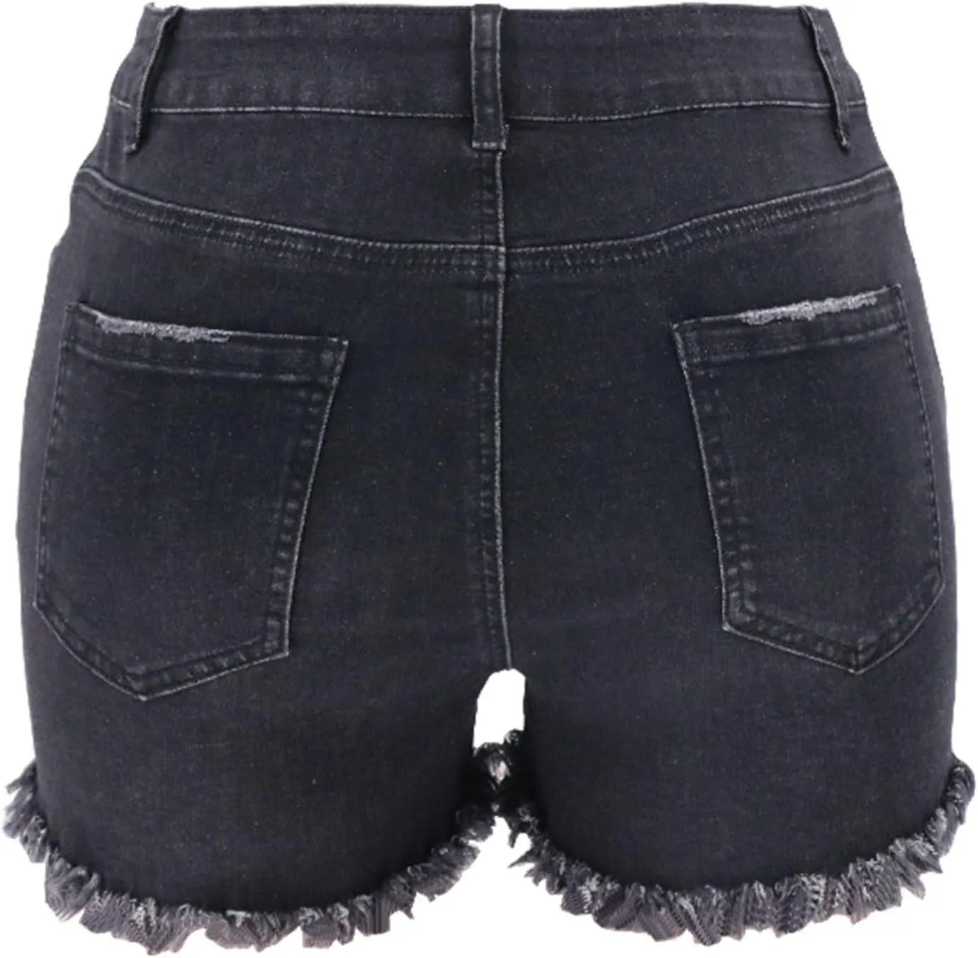 Ripped Jean Shorts Women Cut Off Distressed Jorts Trendy Frayed Hem Jeans Summer Beach Lounge Cowgirl Pants