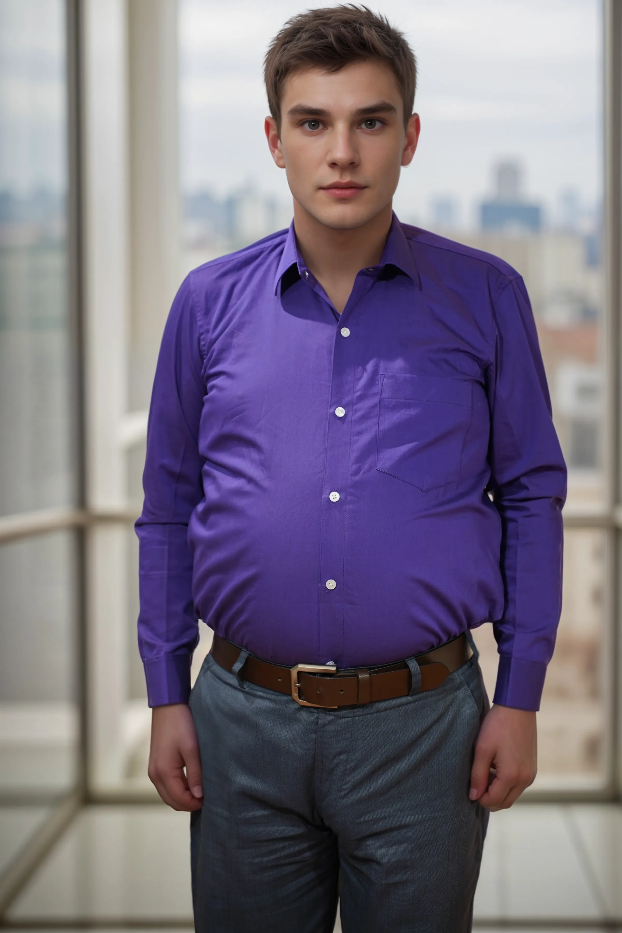 Royal Amethyst Cotton Shirt