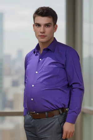 Royal Amethyst Cotton Shirt