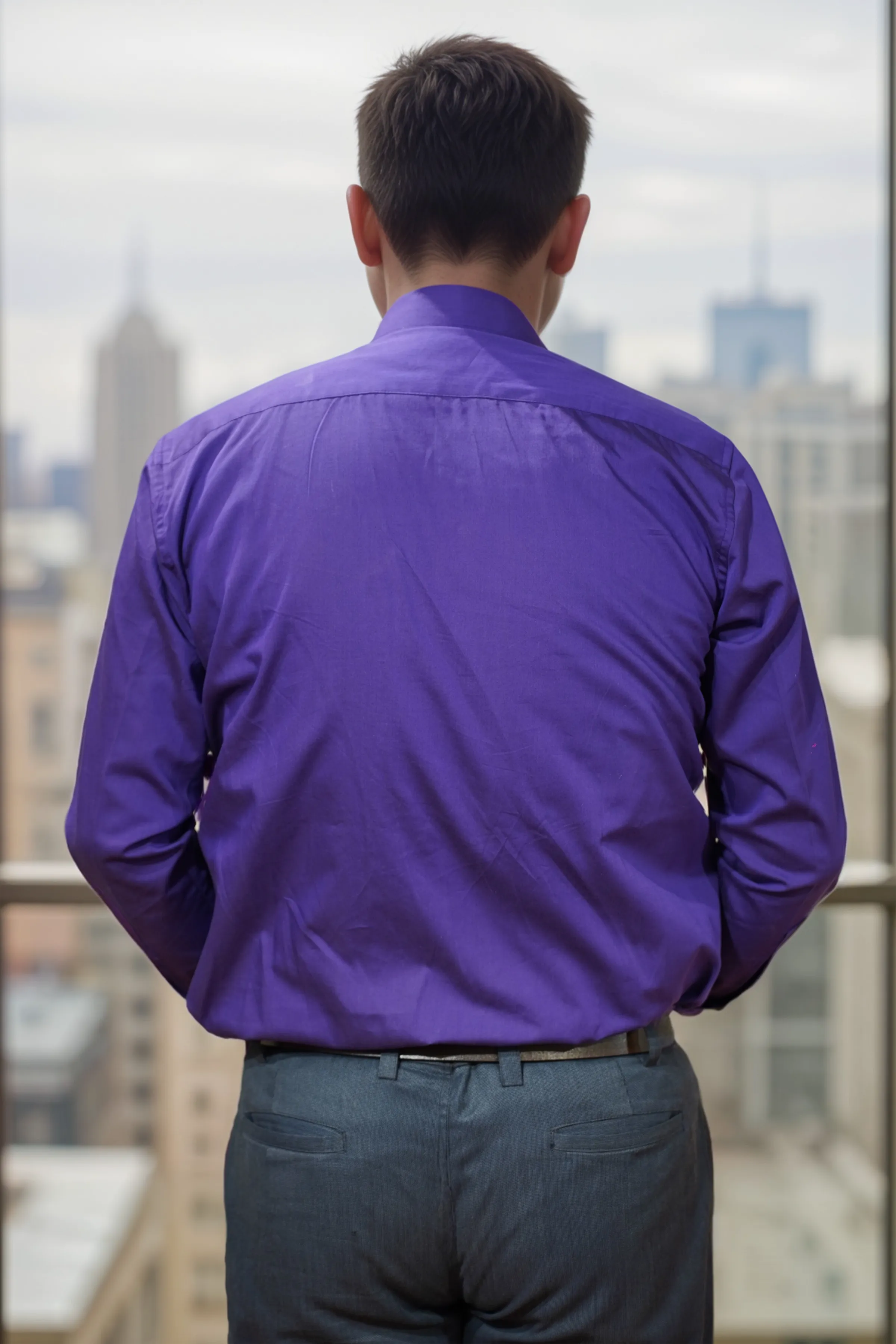 Royal Amethyst Cotton Shirt