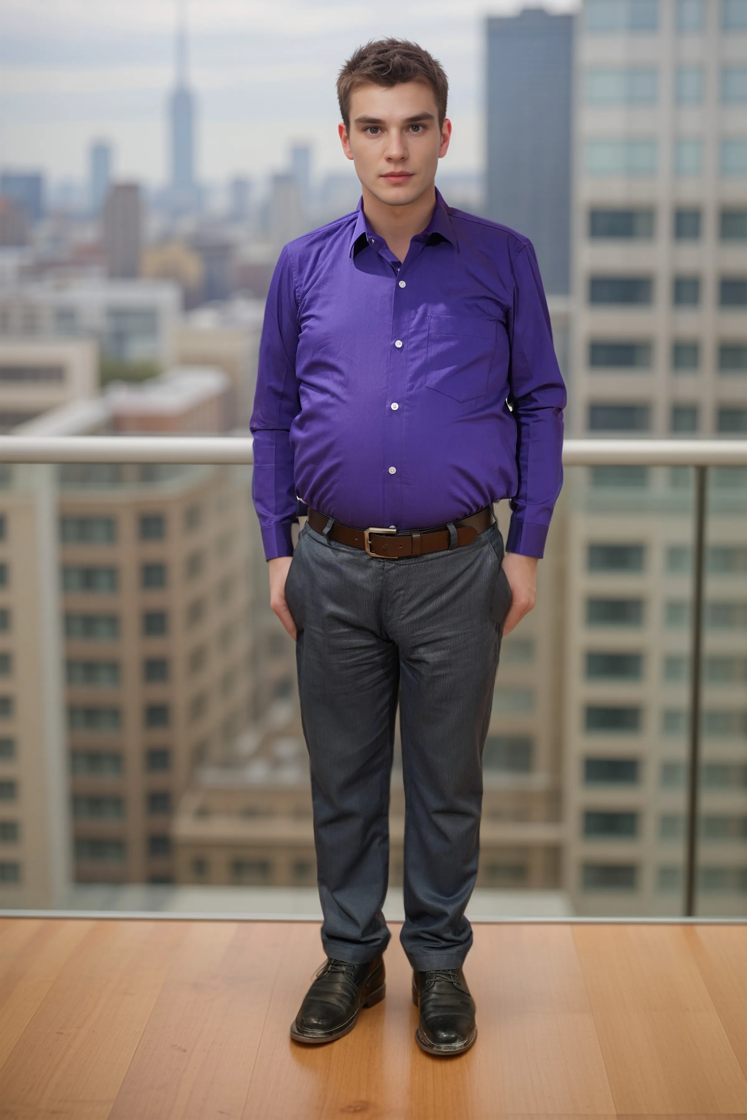 Royal Amethyst Cotton Shirt