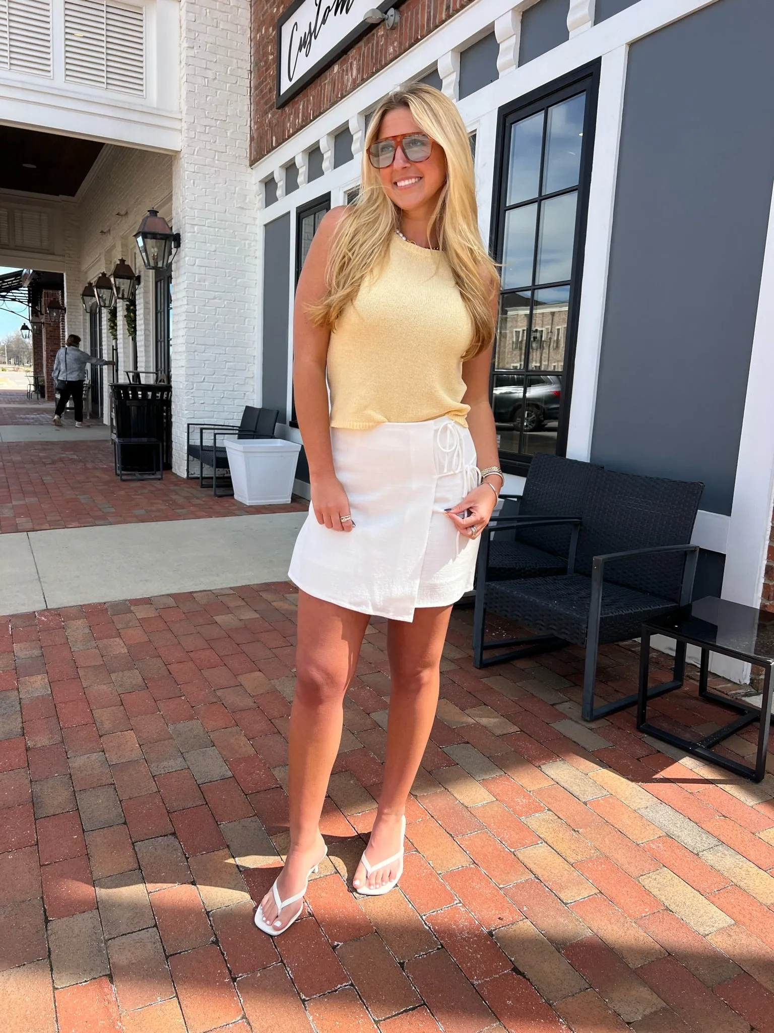 Sadie & Sage | Sugarloaf Wrap Over Mini Skirt