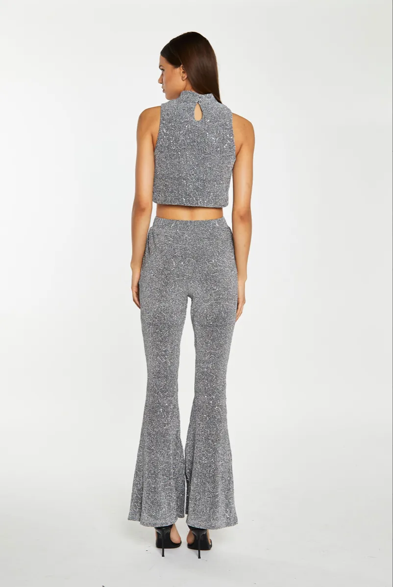 Sequin High Waisted Pants-FINAL SALE