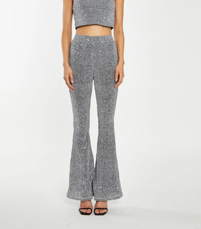 Sequin High Waisted Pants-FINAL SALE