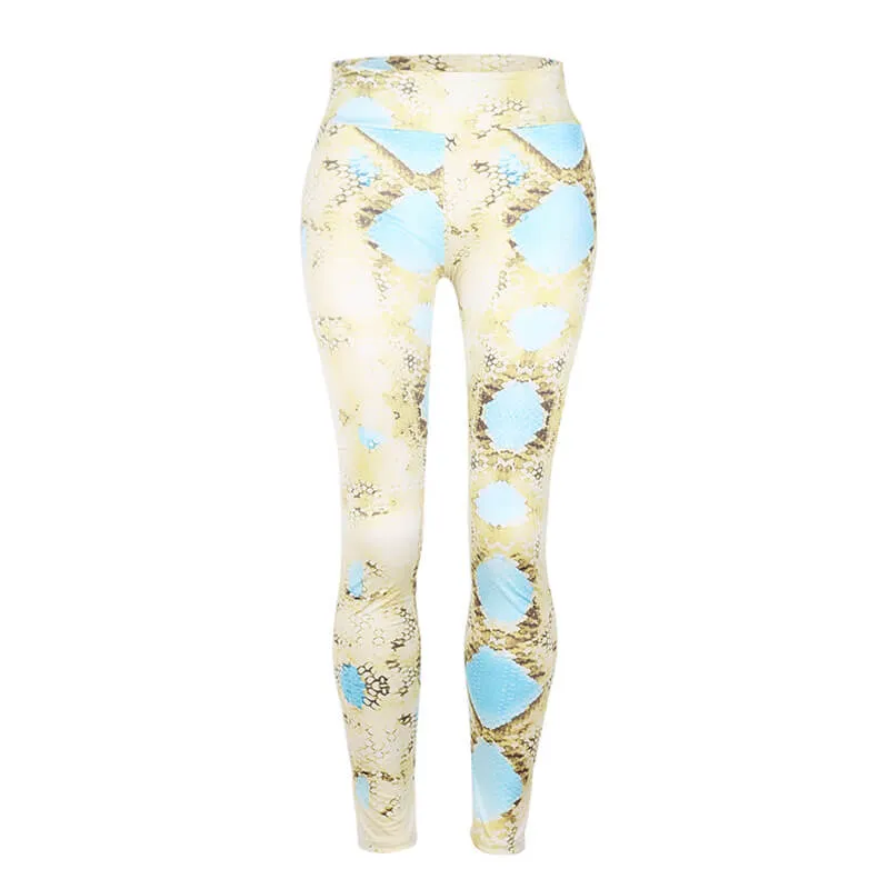 Sexy High Waist Skinny Snakeskin Leggings Pants
