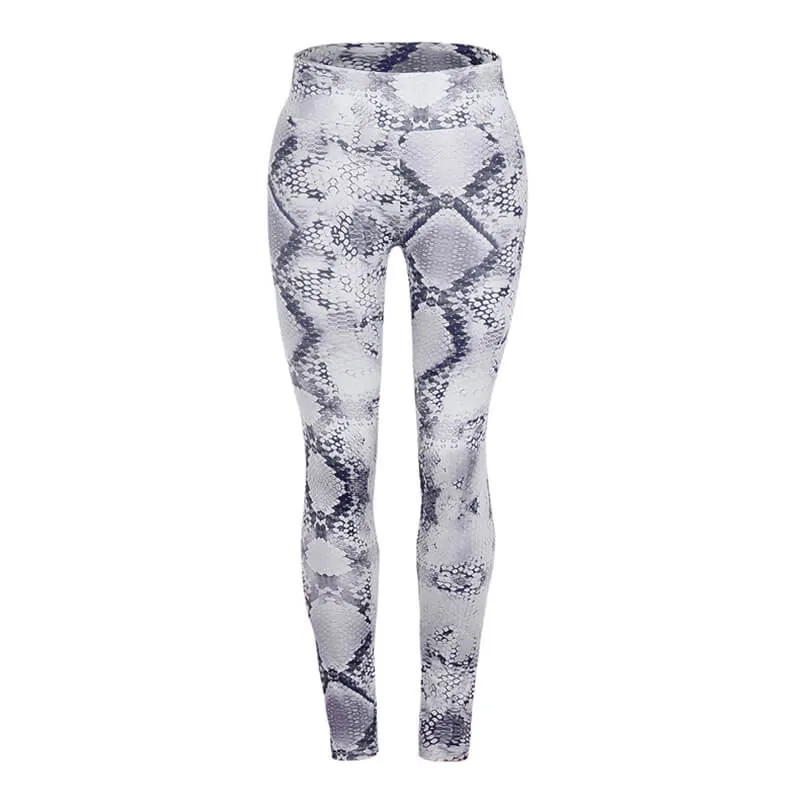 Sexy High Waist Skinny Snakeskin Leggings Pants
