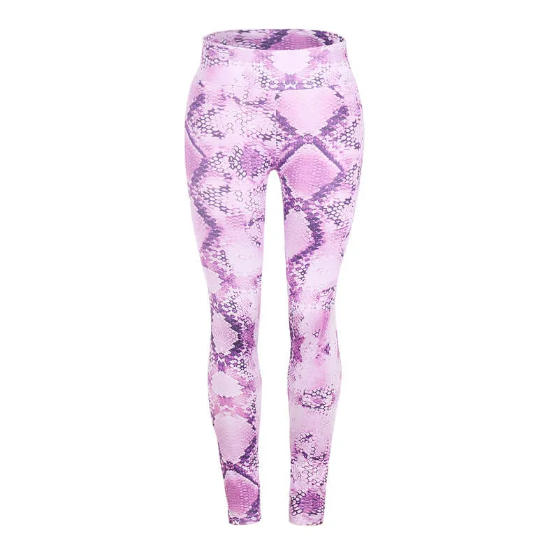 Sexy High Waist Skinny Snakeskin Leggings Pants