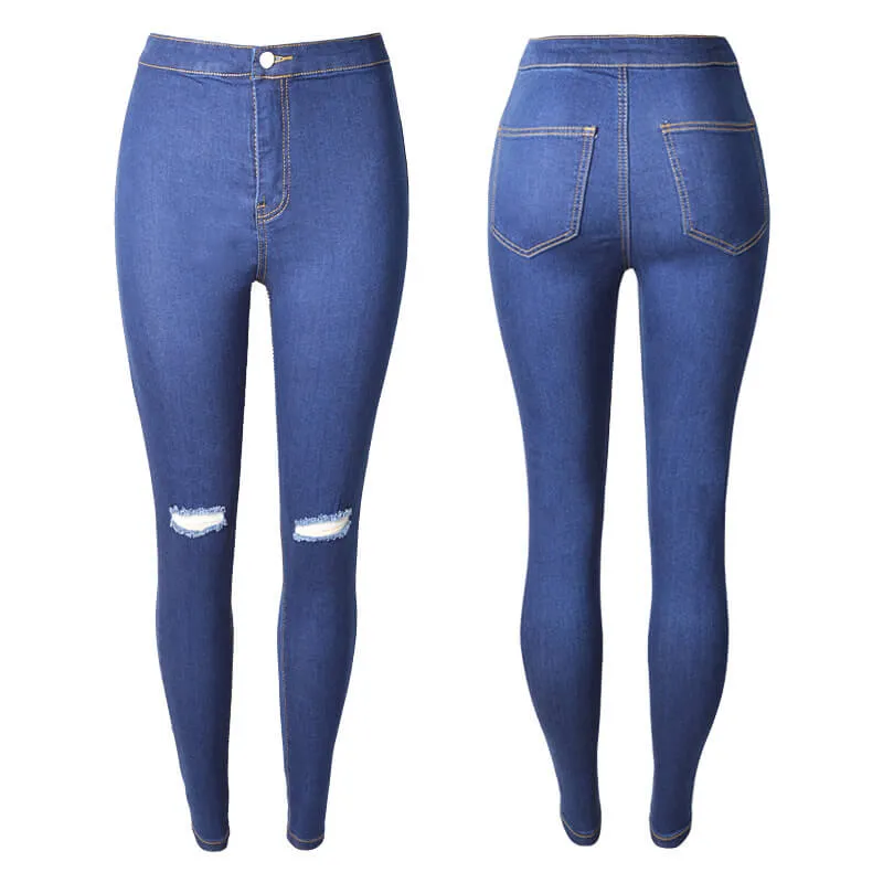 Sexy Plus Size Stretch Skinny Denim Pants