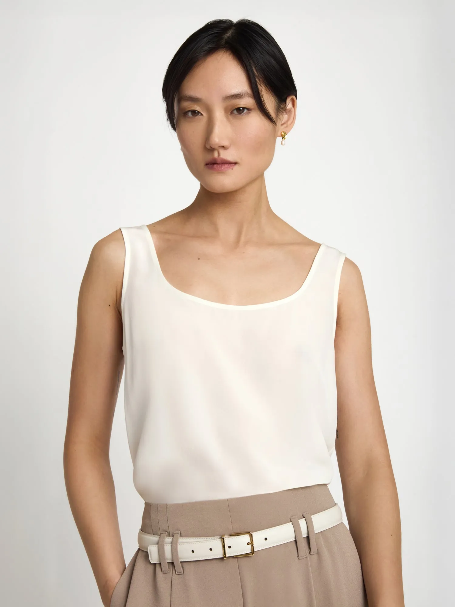 Silk tank top