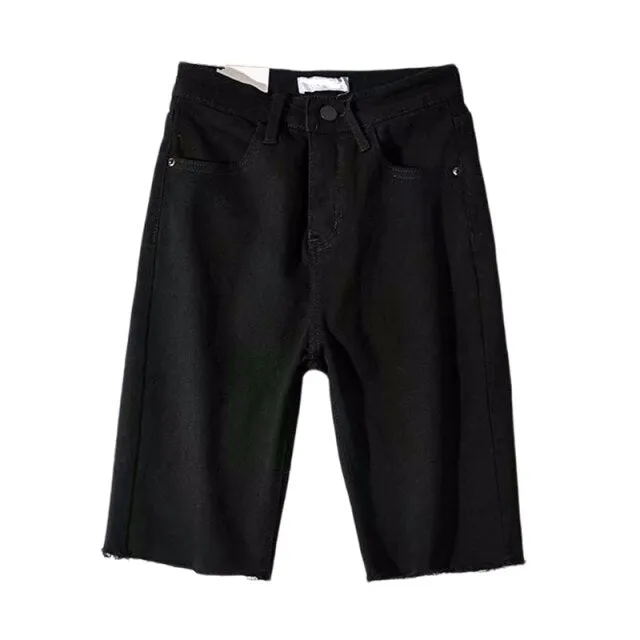 Skinny High Waist Shorts Jeans Push Up Shorts Women Denim Plus Size