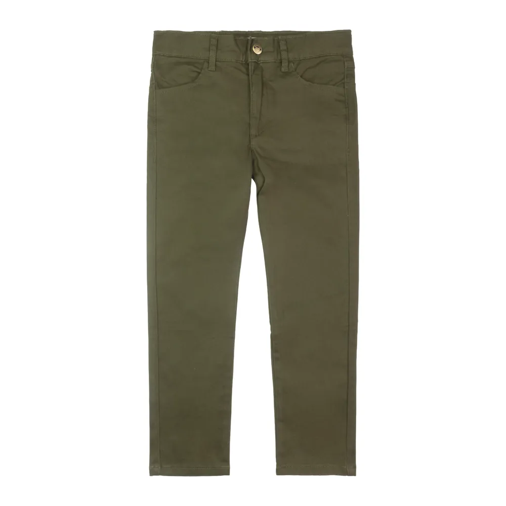 Skinny Twill Pant Military Olive
