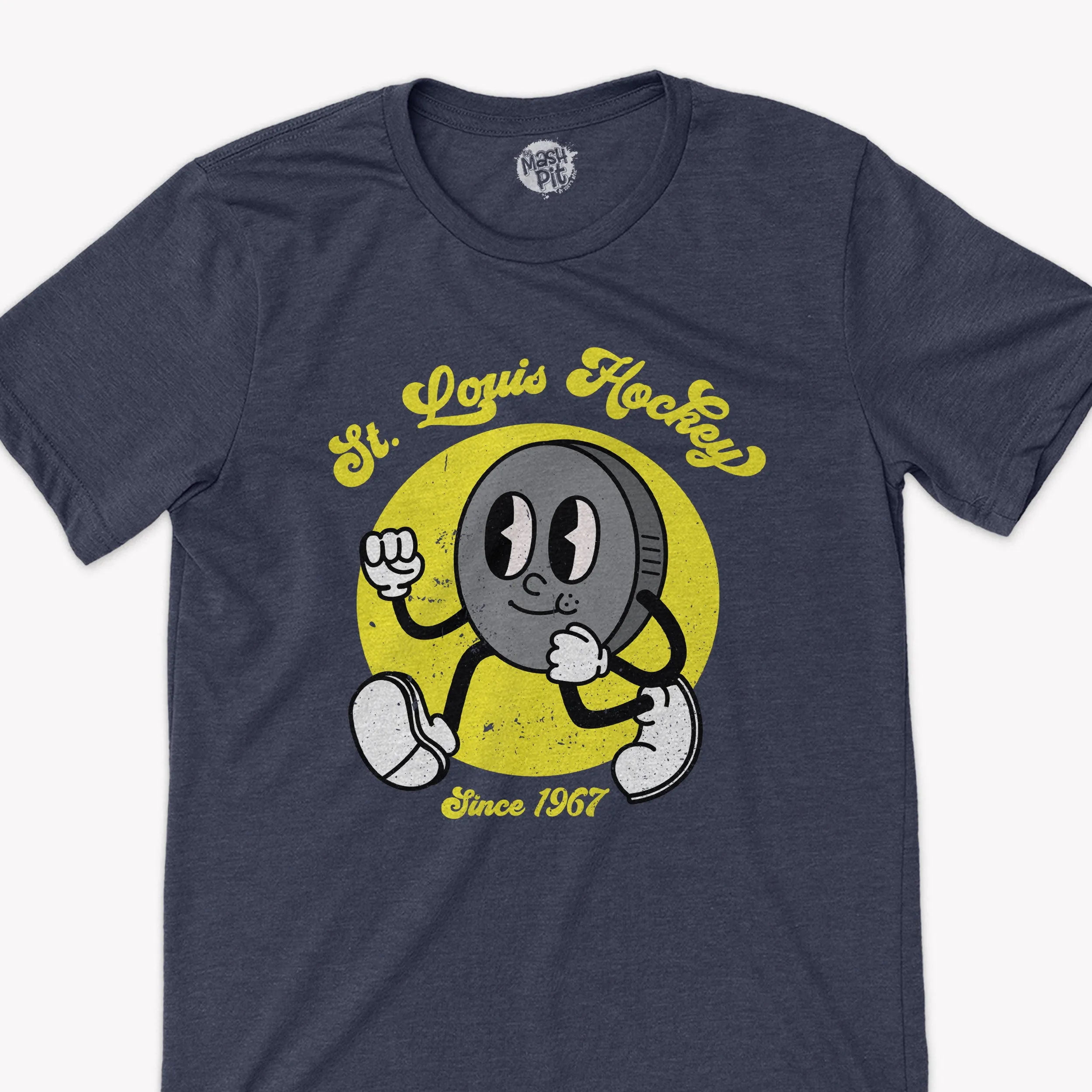 St. Louis Hockey cute puck cartoon character youth or adult t-shirt