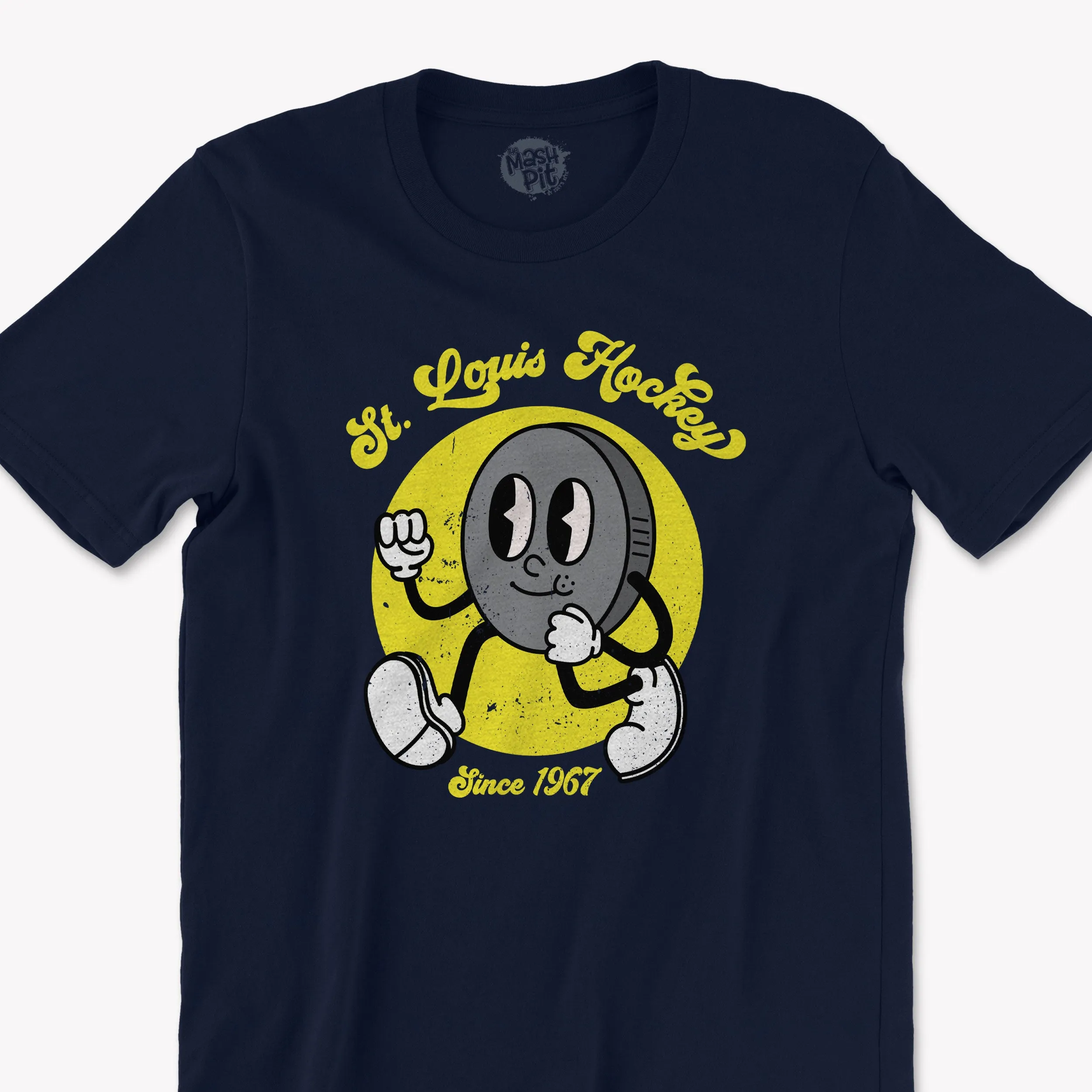 St. Louis Hockey cute puck cartoon character youth or adult t-shirt