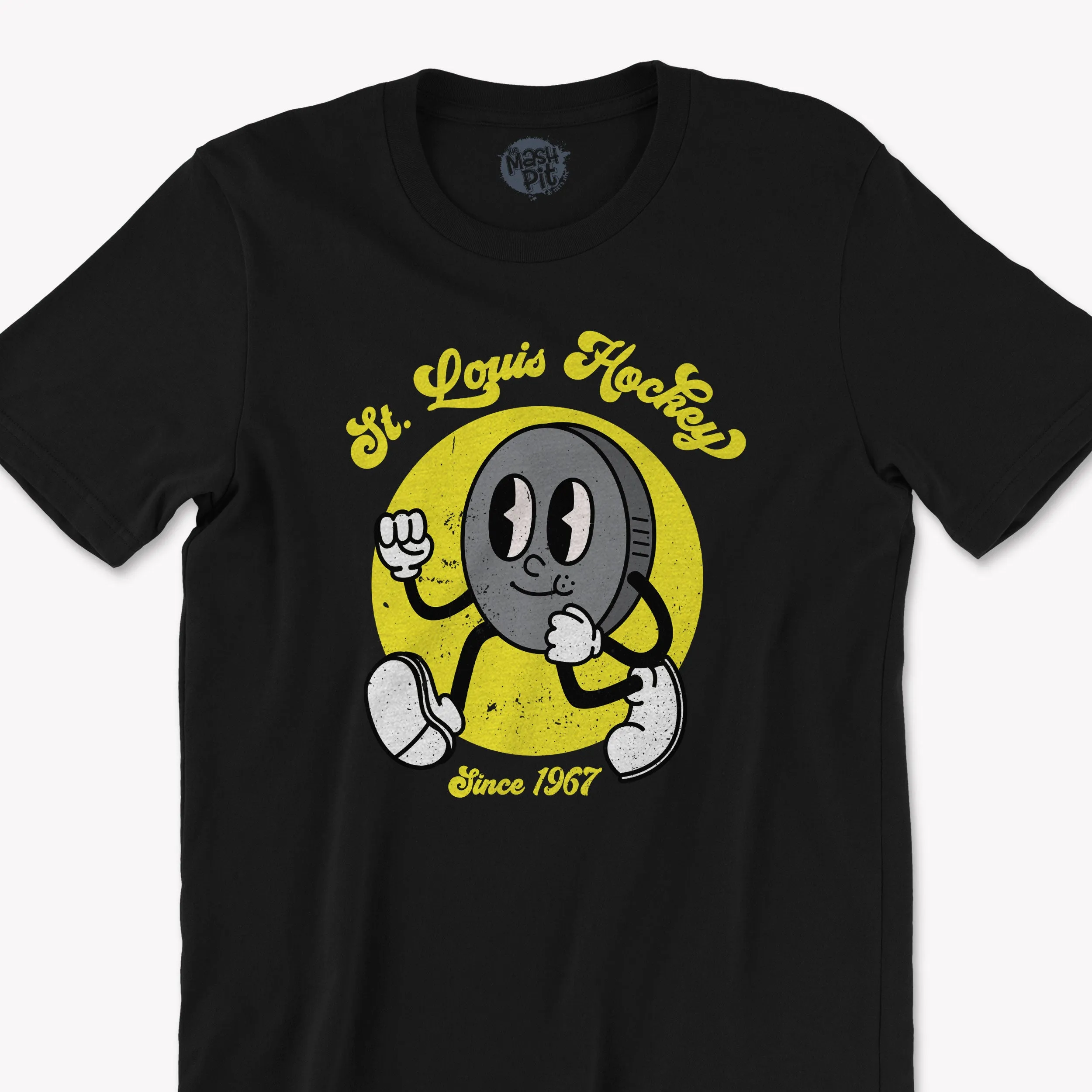 St. Louis Hockey cute puck cartoon character youth or adult t-shirt