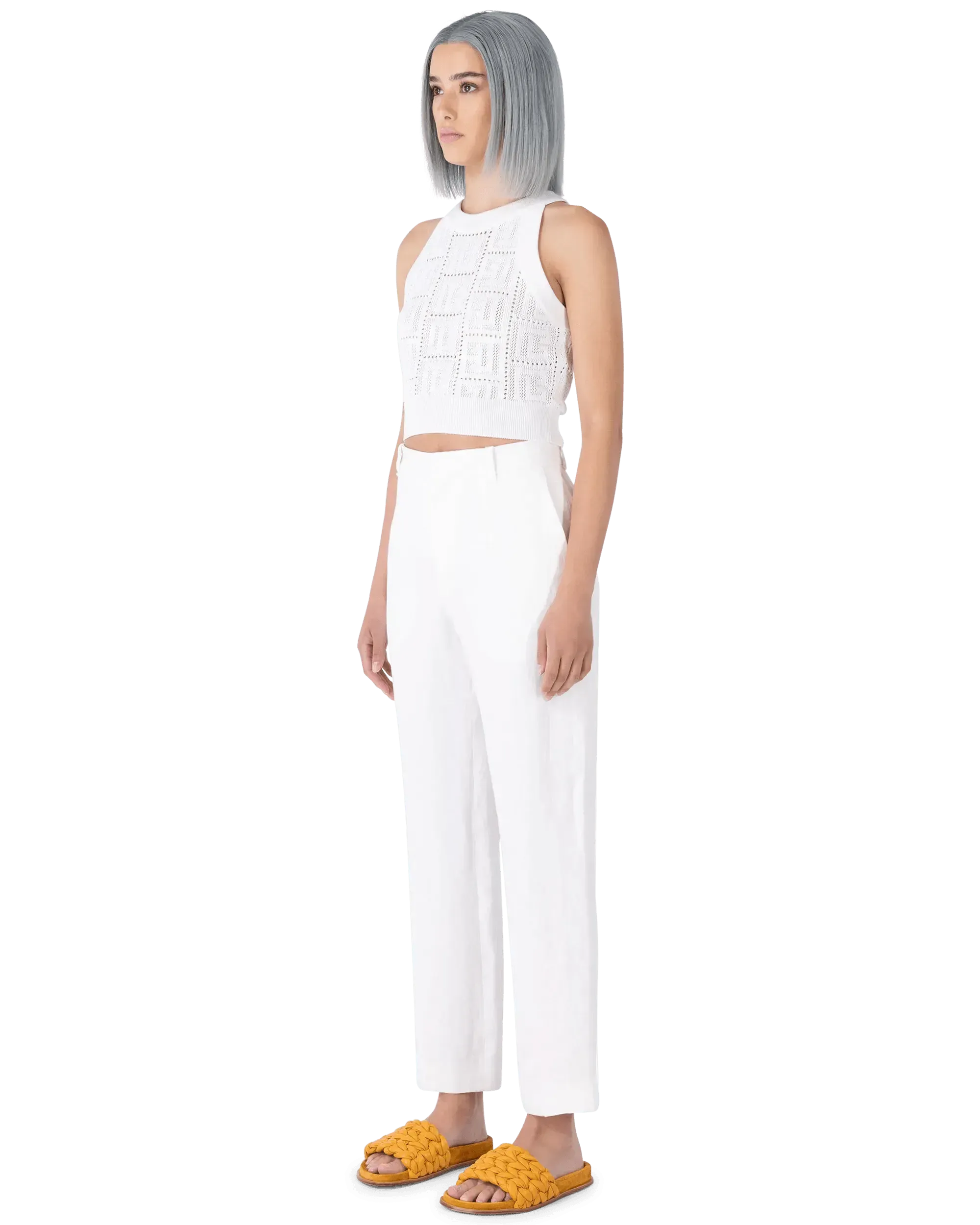 Straight Leg Linen Pants