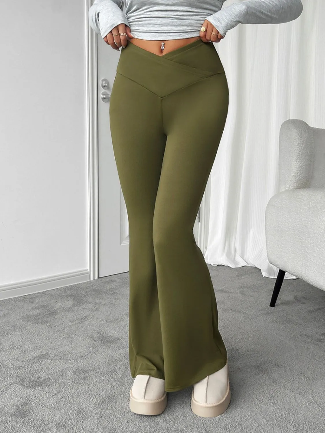 Stretchy Bootcut Pants