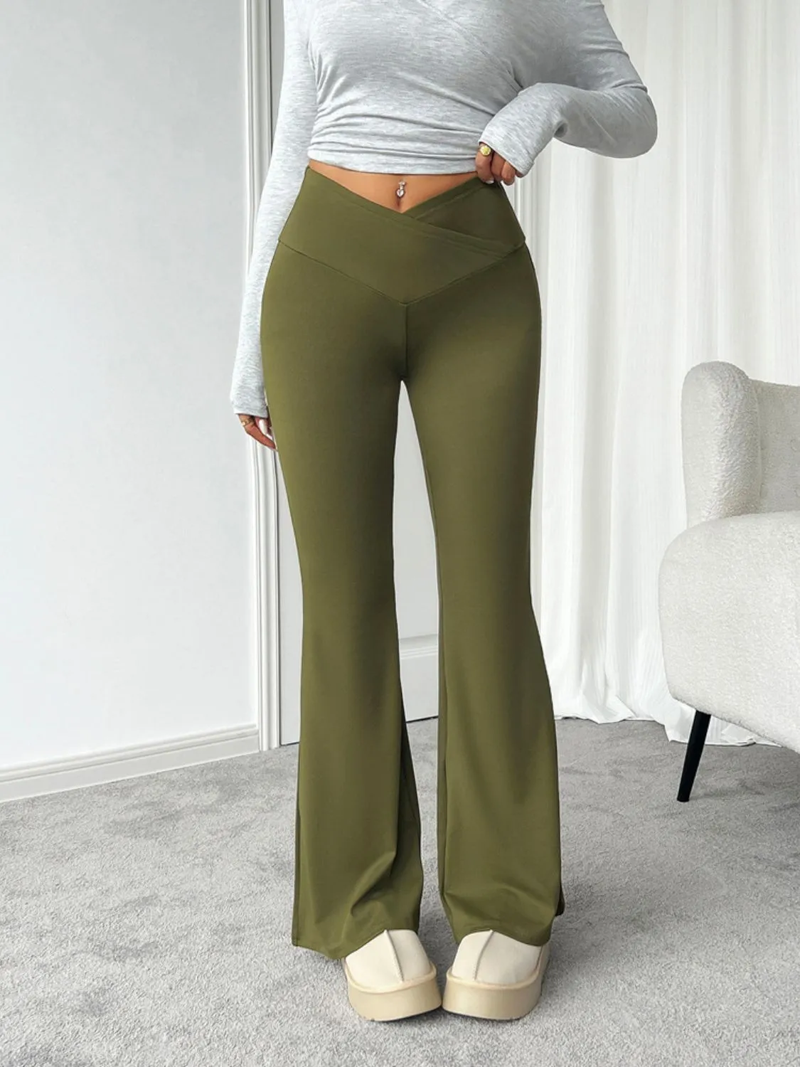 Stretchy Bootcut Pants