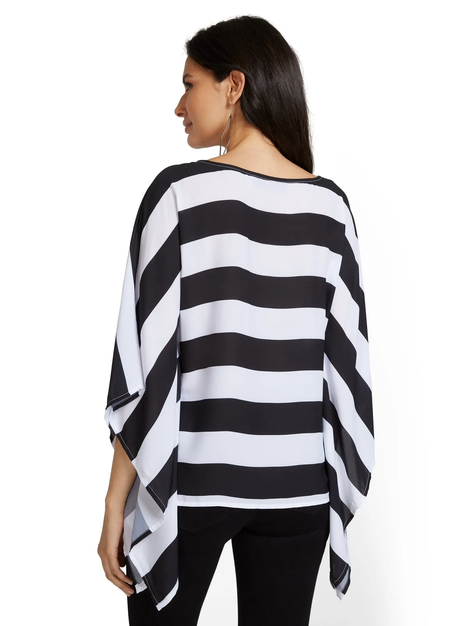 Stripe Caftan Blouse