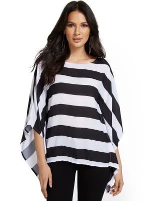 Stripe Caftan Blouse