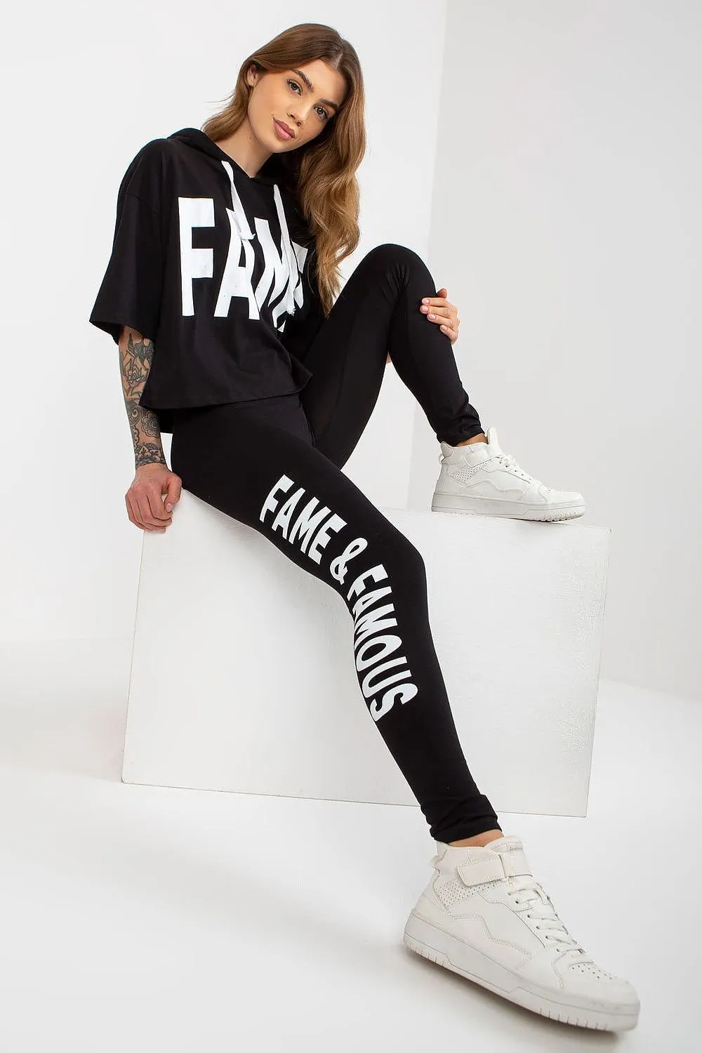 Stylish Hoodie and Leggings Set
