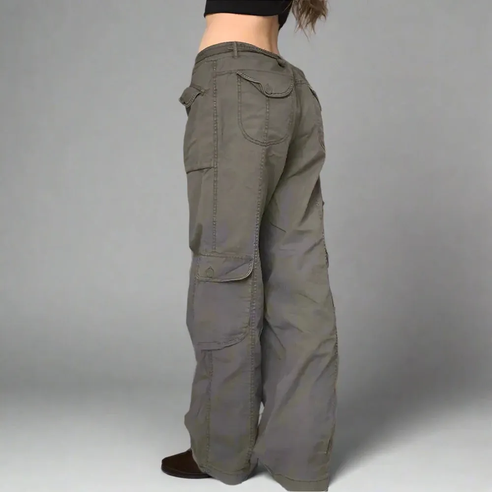 Stylish Y2K Cotton Cargo Pants