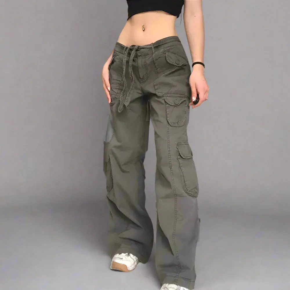 Stylish Y2K Cotton Cargo Pants